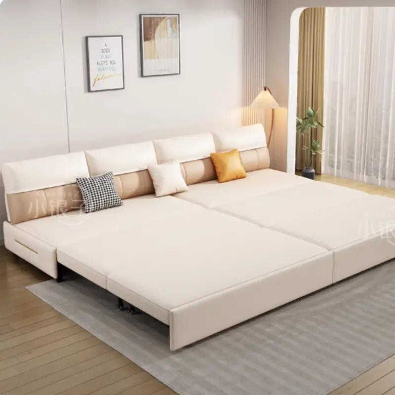 Dual Use Modern Sofa Recliner Sleep Foldable Nordic Floor Sofa Lounge Loveseat Divano Letto Matrimoniale Living Room Furniture