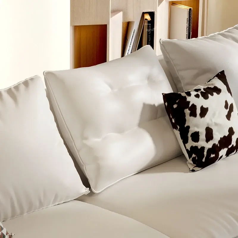 White Luxury Modern Sofa Unique Fancy Nordic Designer Lounge Leather Sofa Floor Lounge Divani Da Soggiorno Furniture Living Room