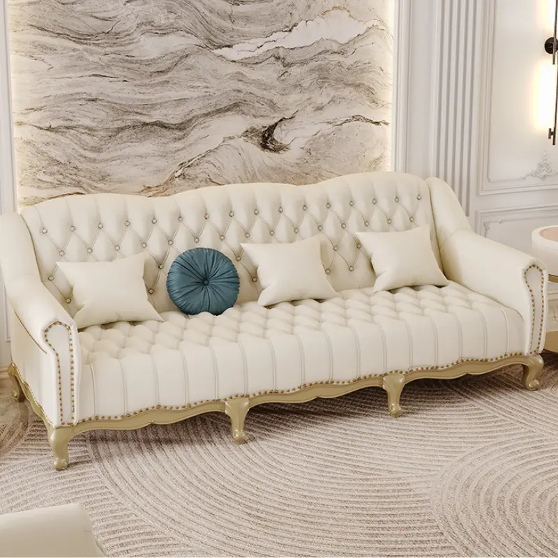 White Designer Luxury Sofa Chair Fancy Living Room Lounge Sectional Sofa Loveseat Single Canape Salon De Luxe Home Furniture