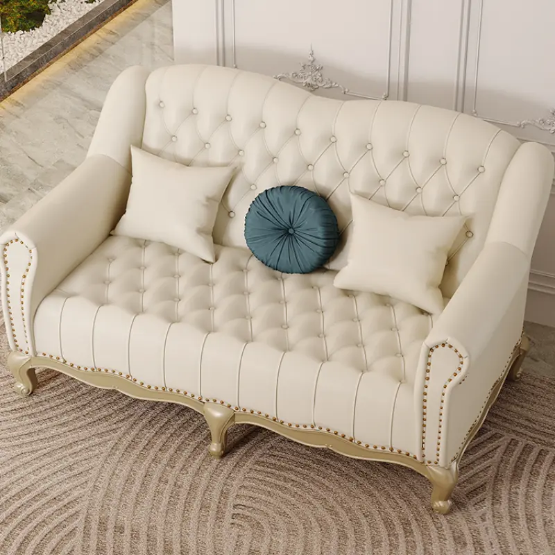 White Designer Luxury Sofa Chair Fancy Living Room Lounge Sectional Sofa Loveseat Single Canape Salon De Luxe Home Furniture