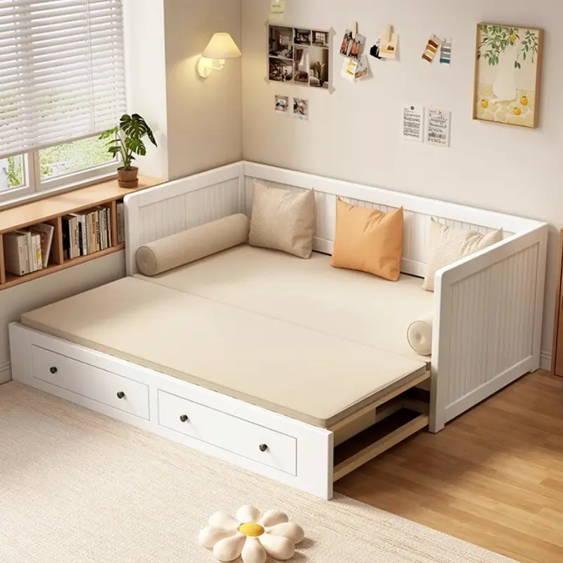 Wood Loft Modern Daybed Storage Adults Design Folding House Daybed Frame Floor Somieres Y Marcos De Cama Furnitures For Bedroom