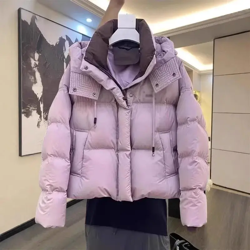 Women's Jacket 2025 New Winter Parkas Female Down Cotton Overcoat Hooded Thick Warm Padded Short Casual Coat Ladies Outwear Tops