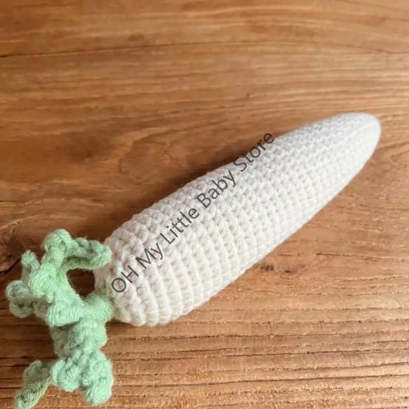 Baby Knit Mushrooms carrots Photo Props Soft Comfortable Crochet Toys for Newborns Knit Pumpkin Shape Baby Posing Accessory