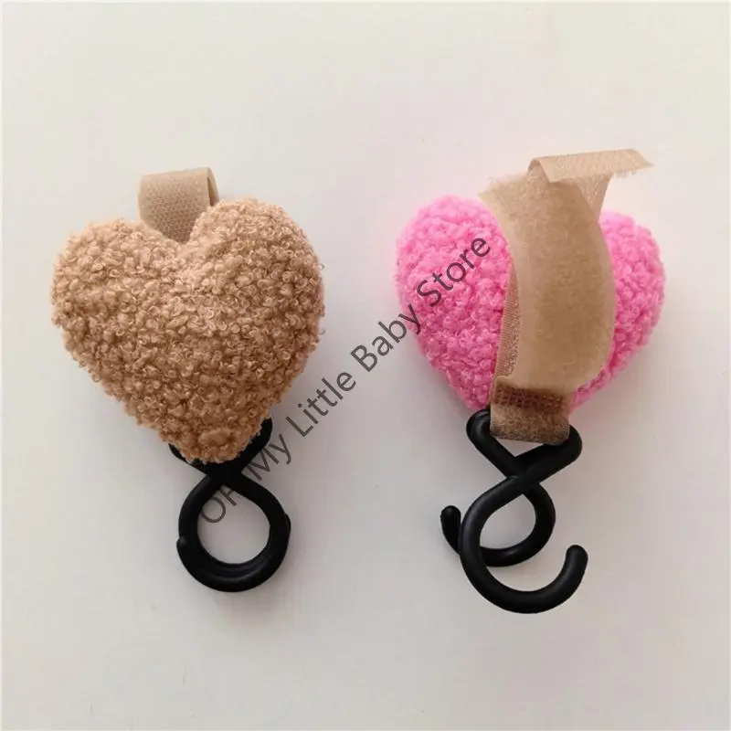 Baby Stroller Hook Sweet Heart Shape Children Cart Umbrella Hanging Bag Storage Loop Hook Infant Supplies Storage Accessories