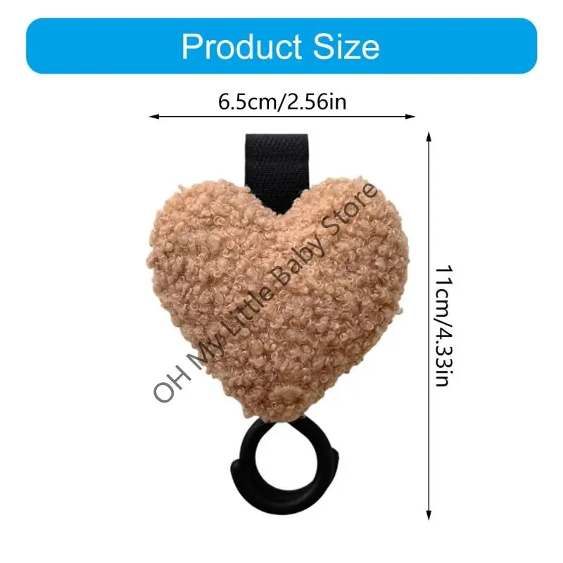 Baby Stroller Hook Sweet Heart Shape Children Cart Umbrella Hanging Bag Storage Loop Hook Infant Supplies Storage Accessories