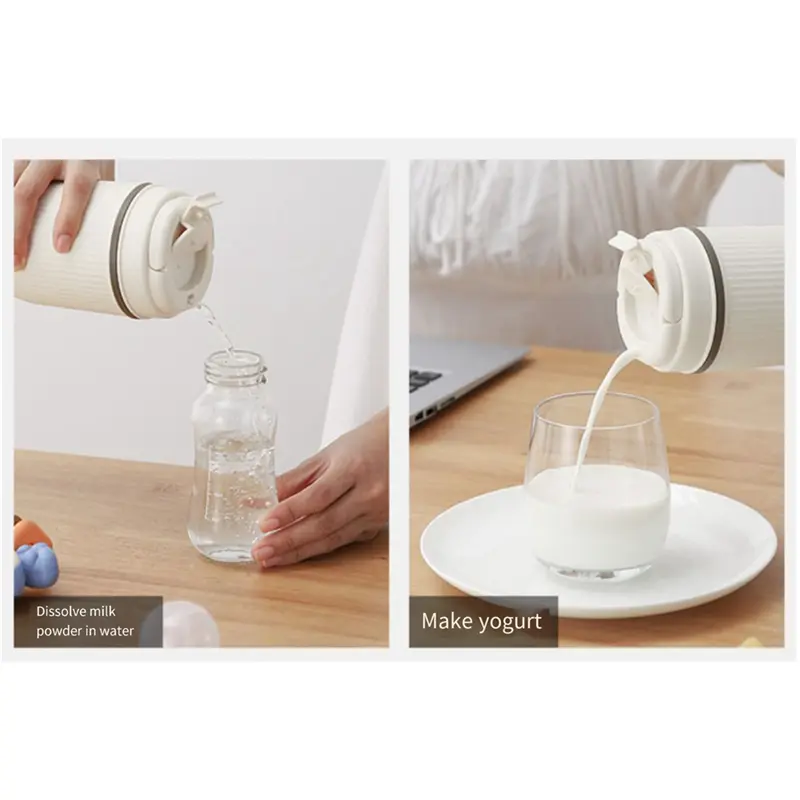 HGHO 316 Stainless Steel Portable Travel Kettle Small Mini Kettle Water Heater With 6 Temp Control EU PLUG