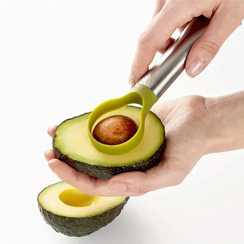 HGHO Kitchen Accessories Home Peeler Kitchen Accessories Slicer 2 In 1 Avocado Stripper