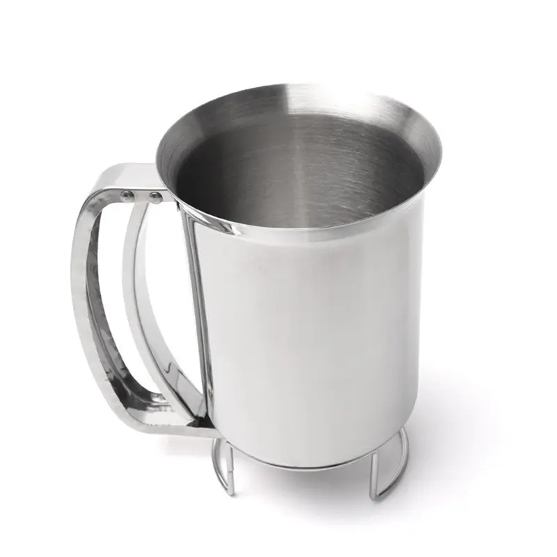 HGHO Handheld Stainless Steel Batter Dispenser Cake Cupcake Dough Dispensers Kitchen Tool Baking Flour Paste Funnel