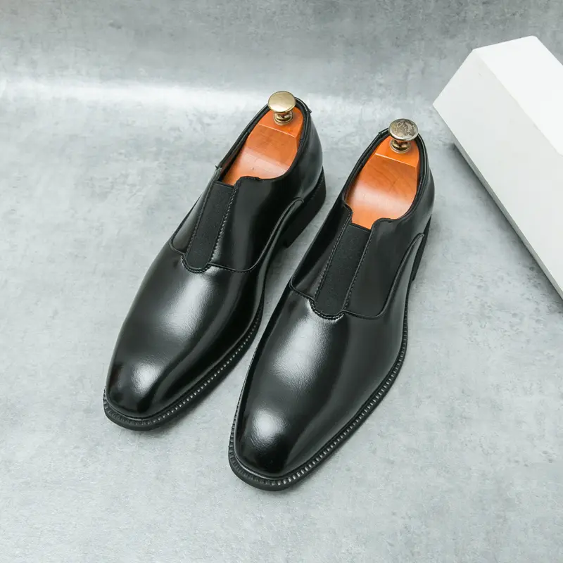 Classic Brand Men's Leather Casual Shoes Soft Soles Comfortable Loafers Trendy Men's Business Work Shoes  High-end Versatile