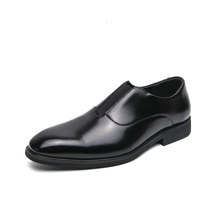 Classic Brand Men's Leather Casual Shoes Soft Soles Comfortable Loafers Trendy Men's Business Work Shoes  High-end Versatile