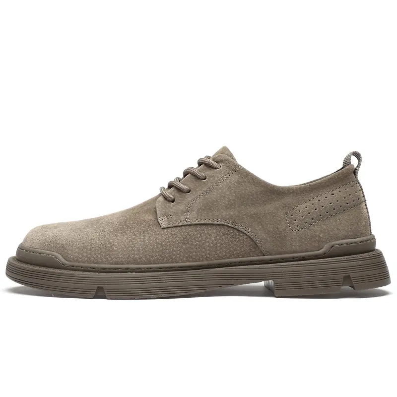 New Genuine Leather Casual Shoes Men Suede Oxfords Men Breathable Flats Shoe Hot Sale Moccasins Shoes Men Zapatillas Hombre