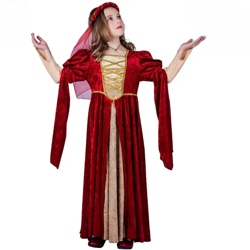 European and American medieval retro princess dress, Halloween Renaissance cosplay role-playing stage performance costume