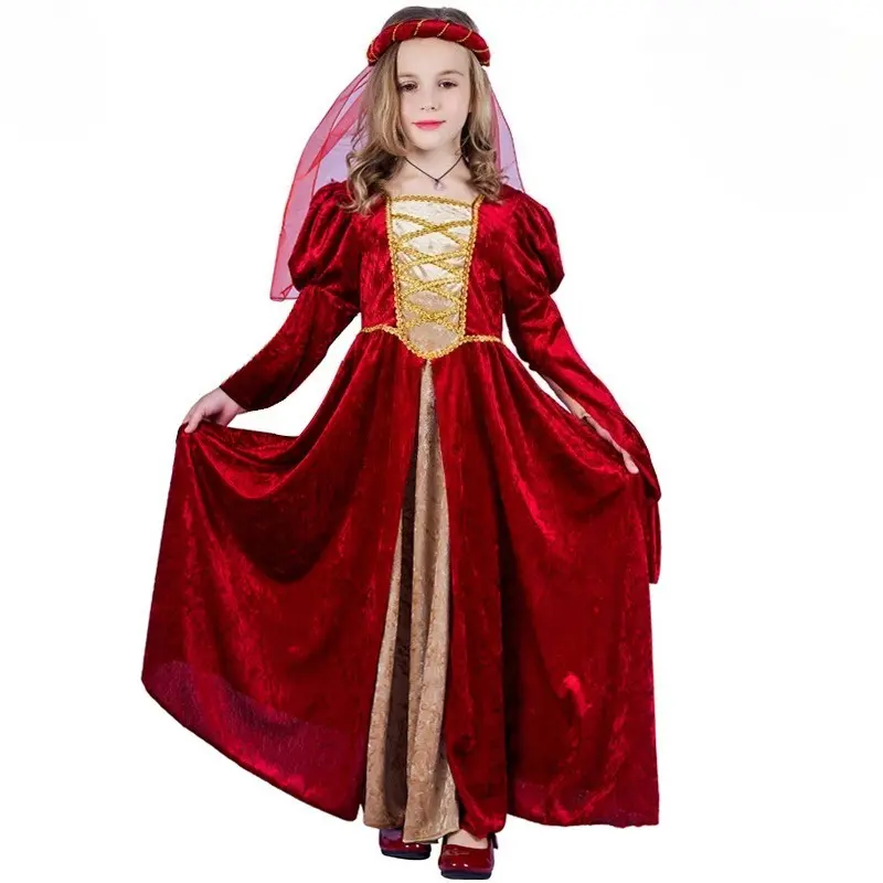 European and American medieval retro princess dress, Halloween Renaissance cosplay role-playing stage performance costume