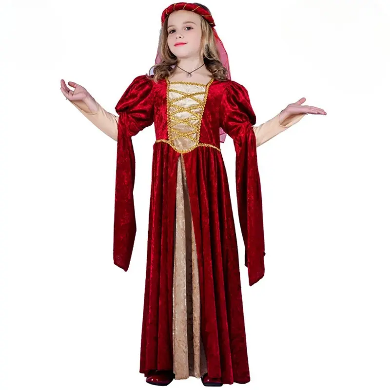 European and American medieval retro princess dress, Halloween Renaissance cosplay role-playing stage performance costume