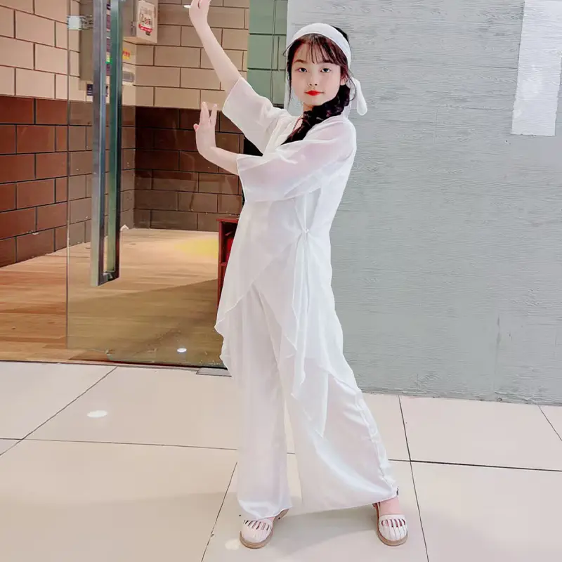 Children's classical dance costumes,Chinese dance performance costumes, girls' green snake dance, ethnic dance practice costumes
