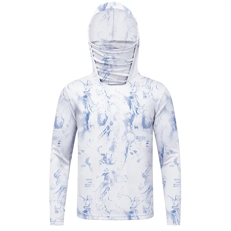 New Men's High Quality Outdoor Sports Running Sunscreen Jacket Fashionable Versatile Anti UV Men's Long Sleeve Printed Jacket
