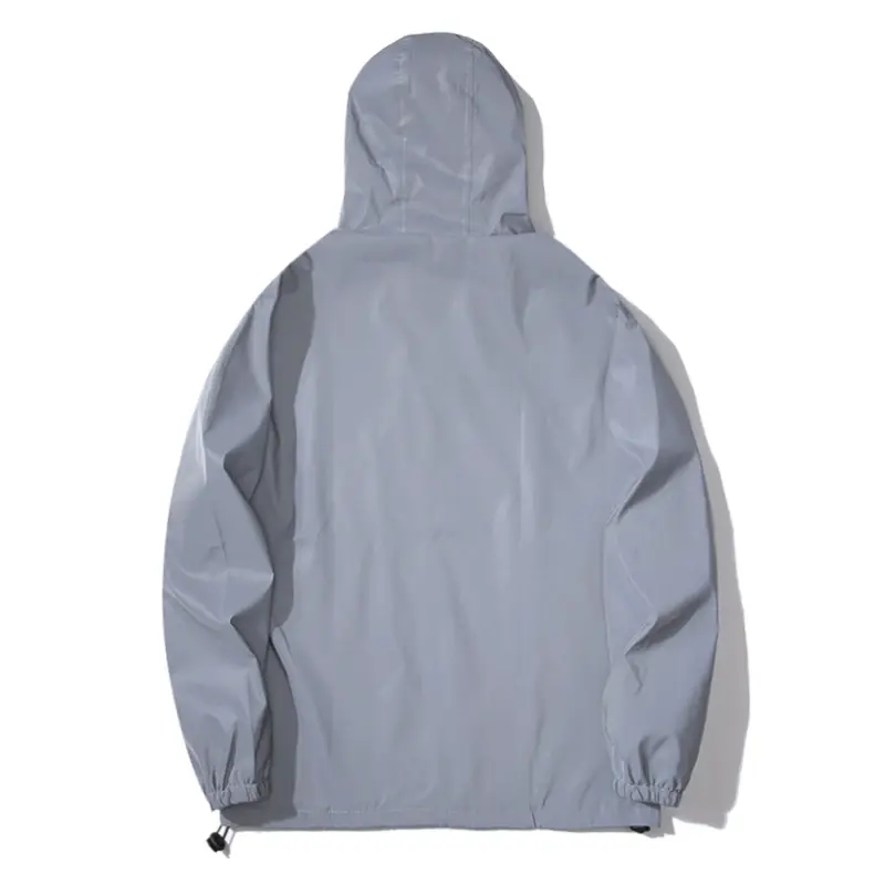 New Couple Night Reflective Clothing Solid Color Jacket Student Men Class Service Luminous Hip Hop Dancer Coats