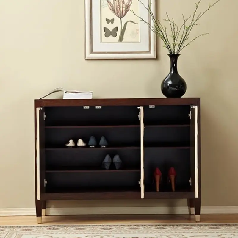 Luxury Wood Storage Cabinets Morden Fashion Display Entrance Organizer Cabinets Showcase Wardrobe Meuble De Rangement Furniture