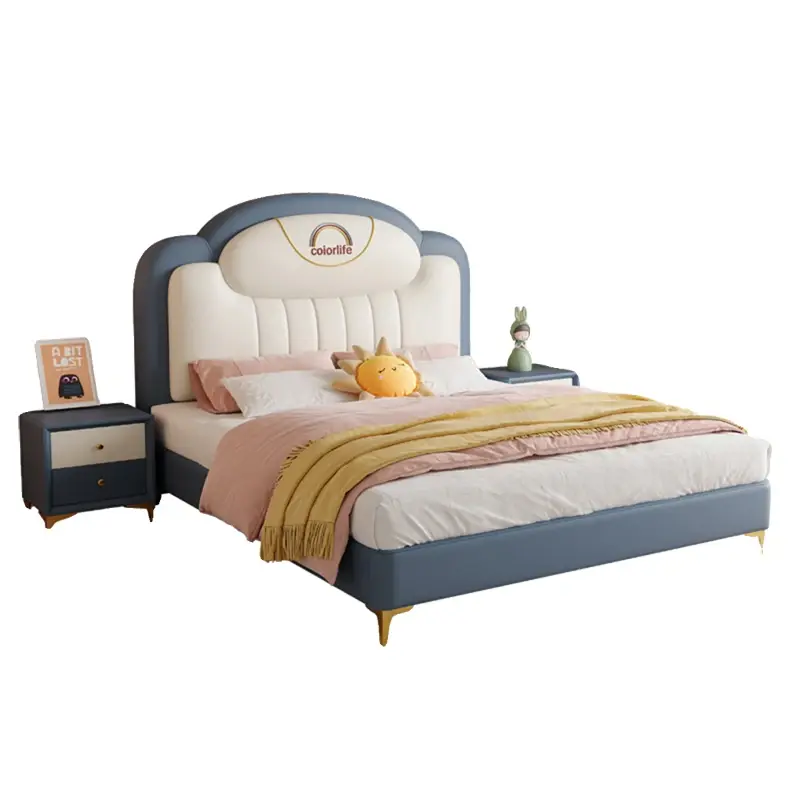 Princess Soft Modern Children Bed Luxury Girls Design Boys Queen Children Beds Frames Loft Lit De Chambre A Coucher Furniture