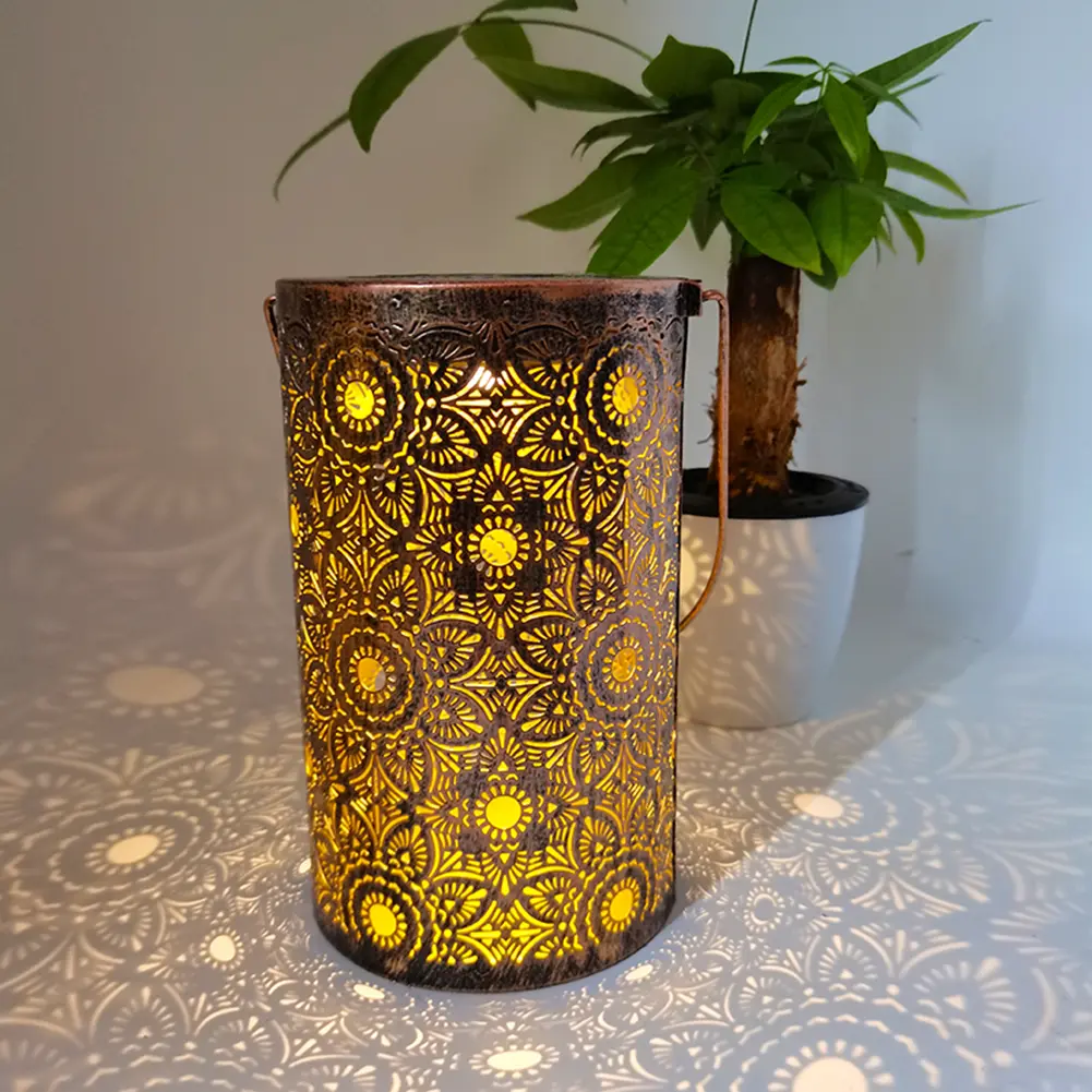 Butterfly/Flower/Leaves Solar Lanterns Waterproof Decorative Garden Light Hanging Solar Lights for Yard Patio Lawn Porch Pathway