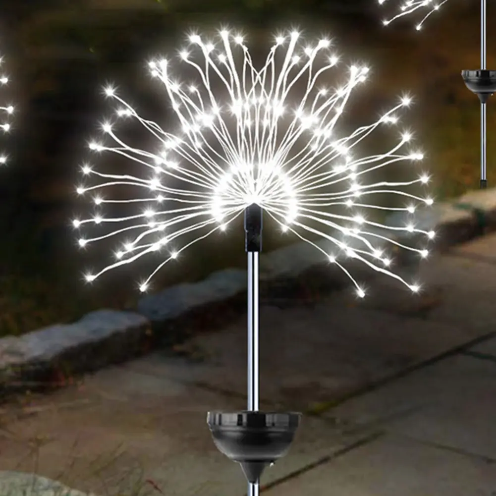 Outdoor Garden Light 90/120/150/200LED Dandelion Lawn Lamp 600mAh Garden Decoration Fairy Light IP65 Waterproof for Yard Balcony