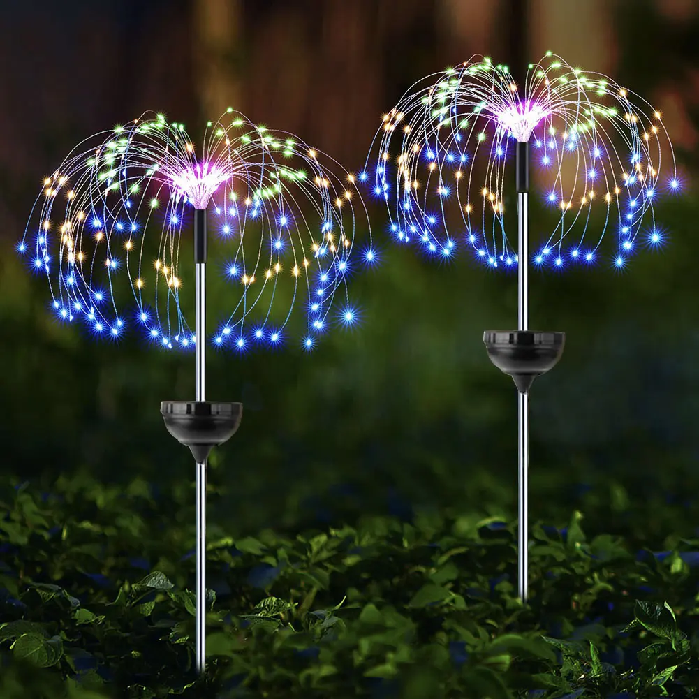 Outdoor Garden Light 90/120/150/200LED Dandelion Lawn Lamp 600mAh Garden Decoration Fairy Light IP65 Waterproof for Yard Balcony