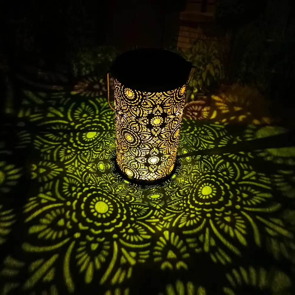 Butterfly/Flower/Leaves Solar Lanterns Waterproof Decorative Garden Light Hanging Solar Lights for Yard Patio Lawn Porch Pathway