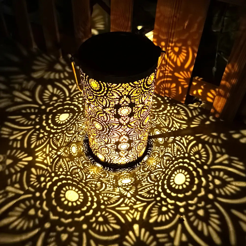 Butterfly/Flower/Leaves Solar Lanterns Waterproof Decorative Garden Light Hanging Solar Lights for Yard Patio Lawn Porch Pathway