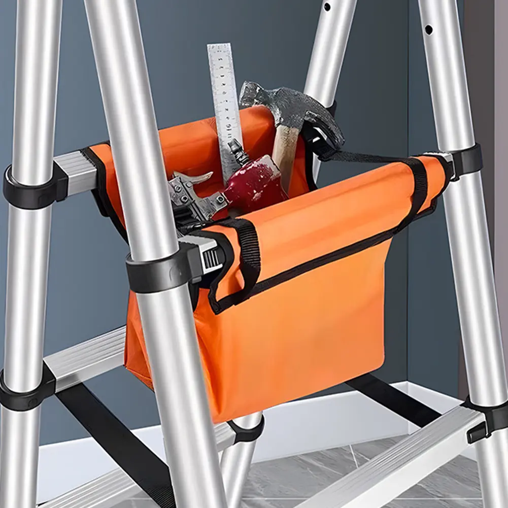 Oxford Cloth Telescoping Ladder Tool Storage Bag Waterproof Ladder Hanging Bag Multifunctional Ladder Tool Bag Ladder Accessory