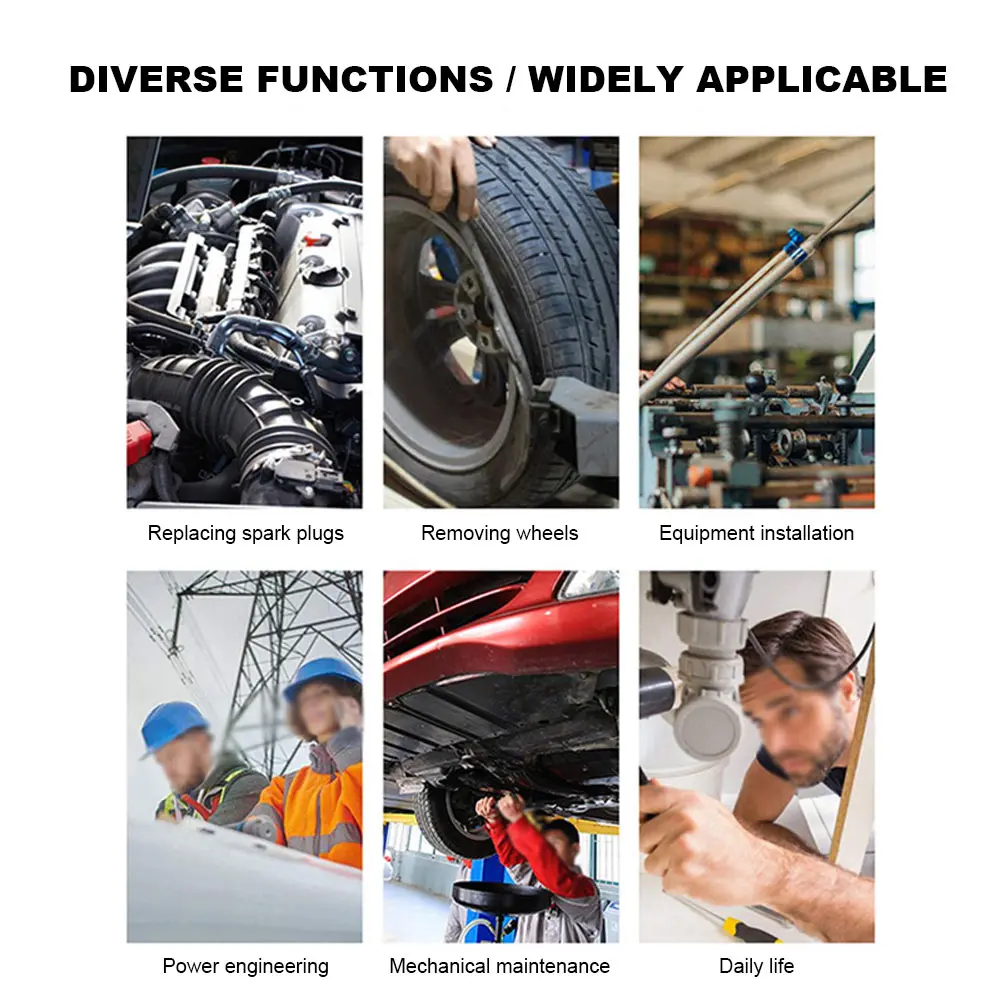 5-60N.m Torque Wrench 3/8 Inch Adjustable Torques Key Square Drive Adjustable Torque Spanner Precise Preset Car Repair Tool