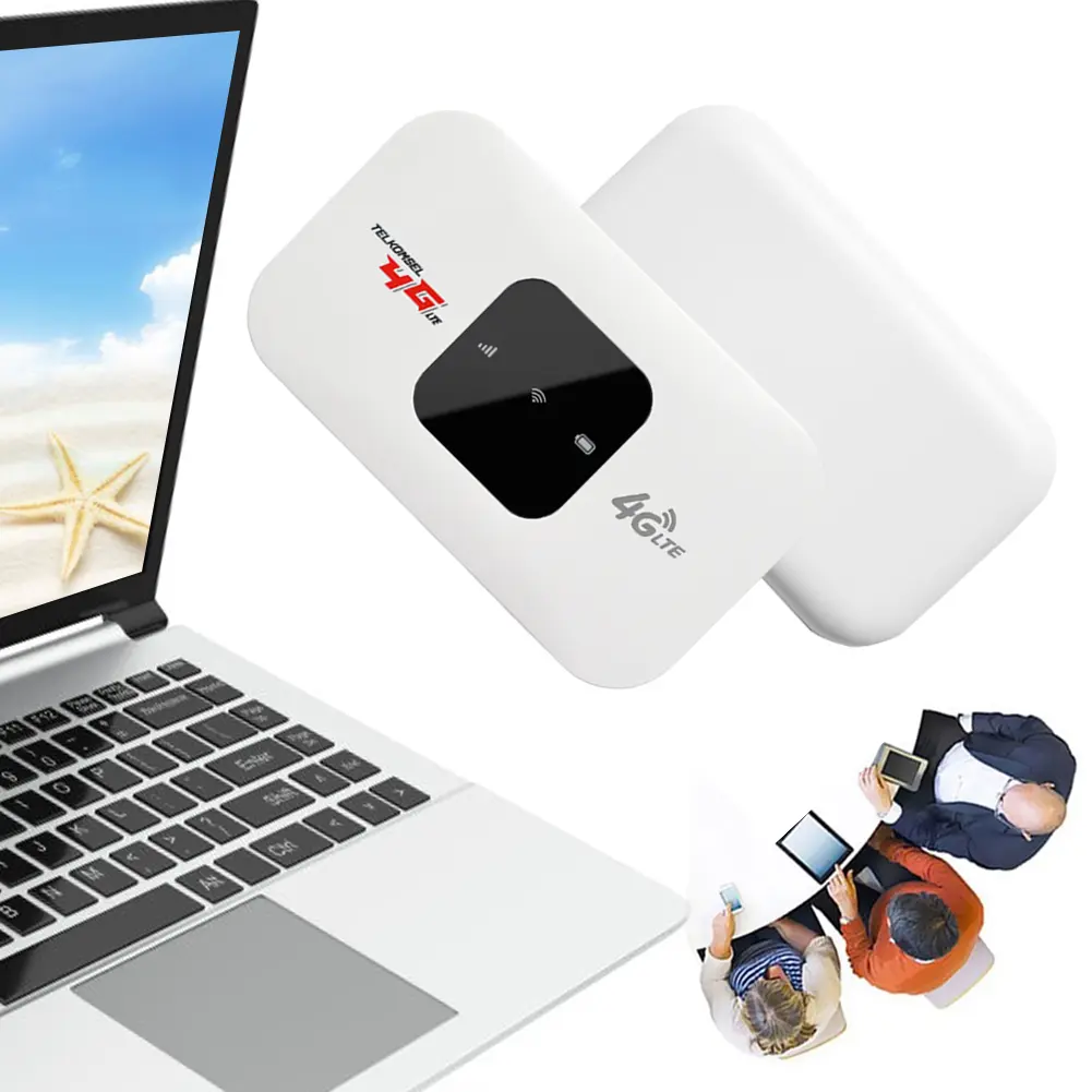4G LTE Pocket Mobile Hotspot 2100mAh 150Mbps Portable WiFi Hotspot with SIM Card Slot Wireless Router for Home Office Car Travel