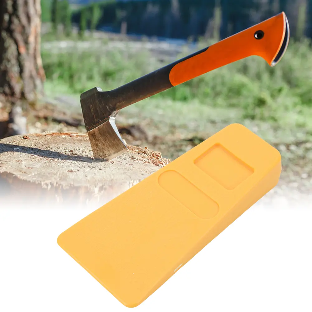 Spiked Tree Felling Wedges Plastic Log Splitting Spiked Wedge Reusable Logging Wedge Guide Reverse Fall for Safe Tree Cutting