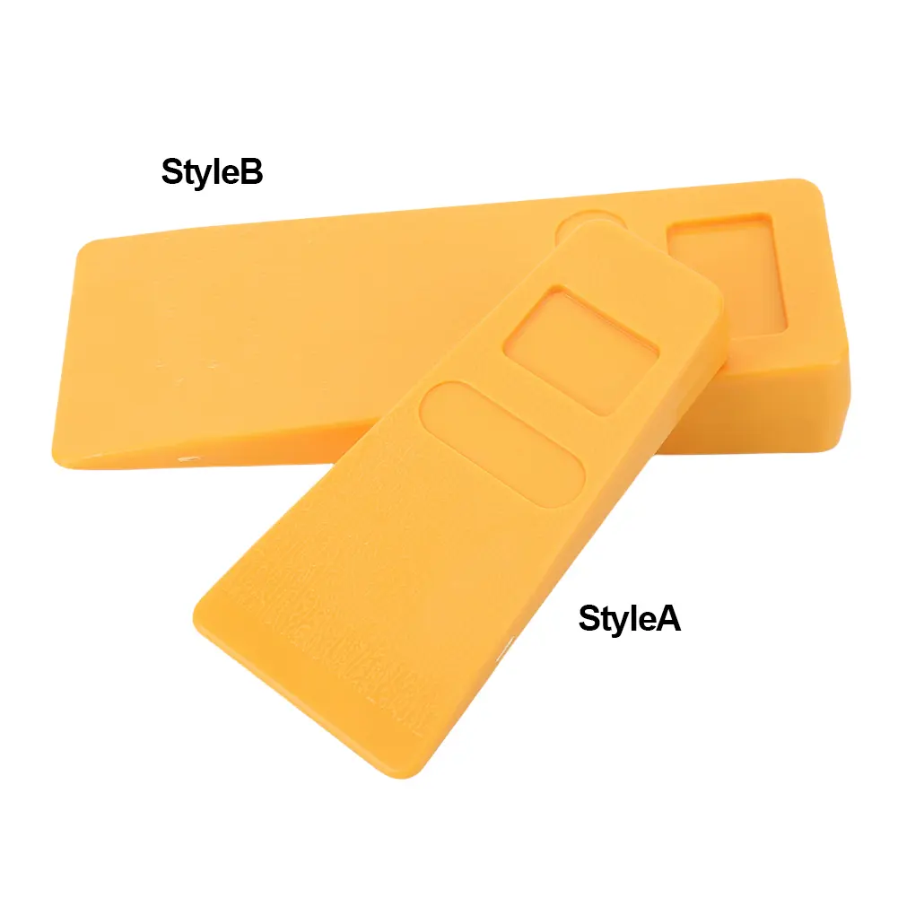 Spiked Tree Felling Wedges Plastic Log Splitting Spiked Wedge Reusable Logging Wedge Guide Reverse Fall for Safe Tree Cutting
