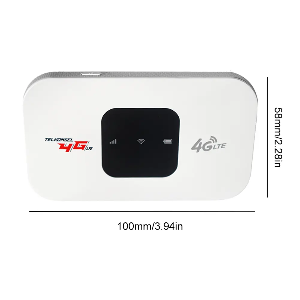 4G LTE Pocket Mobile Hotspot 2100mAh 150Mbps Portable WiFi Hotspot with SIM Card Slot Wireless Router for Home Office Car Travel