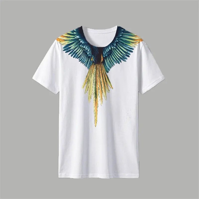 Trendy Wings Graphic T Shirts For Men Summer Fashion Hip Hop 3D Printed Streetwear T-shirts Cool Oversized Breathable Tees Tops