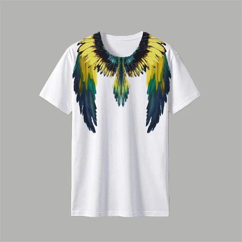 Trendy Wings Graphic T Shirts For Men Summer Fashion Hip Hop 3D Printed Streetwear T-shirts Cool Oversized Breathable Tees Tops