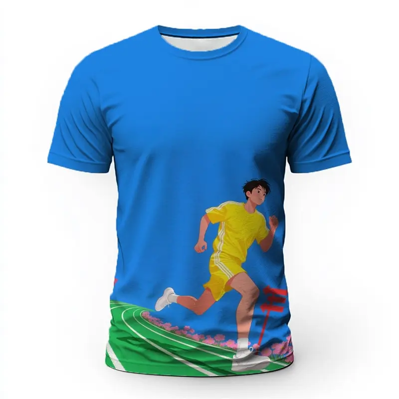 Fashion Sports Graphic T Shirts For Men Summer Trendy Basketball Cycling Running 3D Printed T-shirts Loose Streetwear Tees Tops