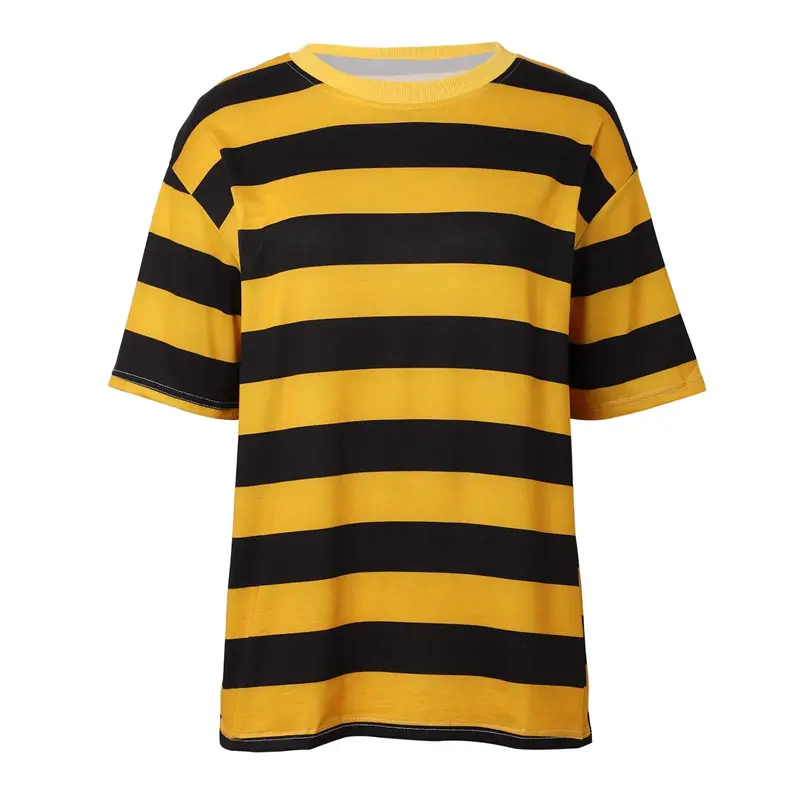 Simple Striped Graphic T Shirts For Men Summer Casual Daily Wear 3D Printed T-shirts Loose Breathable Crew Neck Unisex Tees Tops
