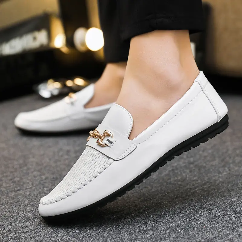 2025 Spring Autumn New Men's Sports Shoes Fashion anti-slip sneakers Casual PU Leather Business Shoes Versatile Work Shoes