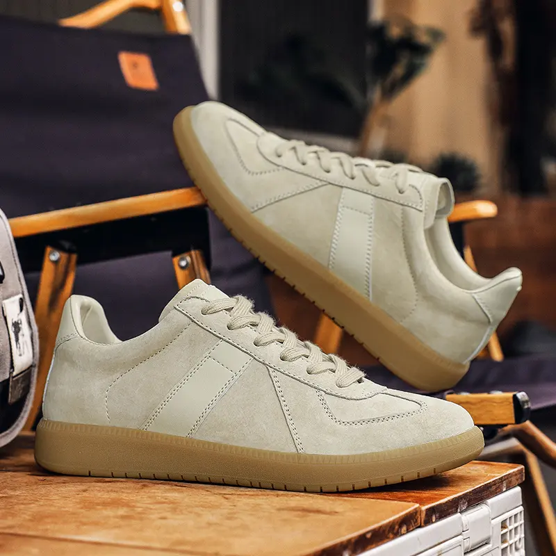 Suede Leather Casual Shoe Non-Slip Comfy Mens Sneakers Walking Designer Male Tenis Masculino Versatile Leisure Walk Man Footwear