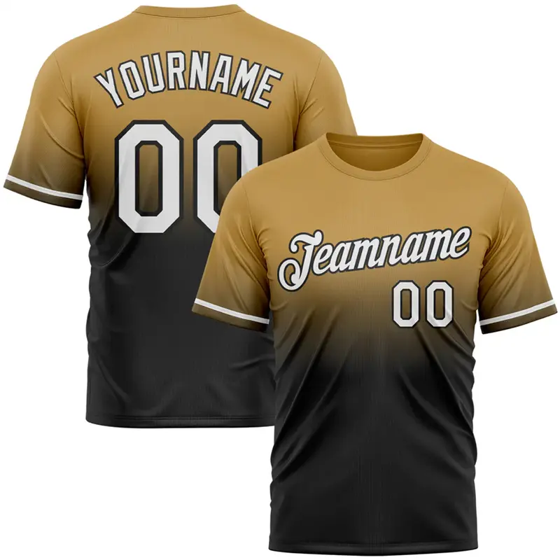 Fashion Faded Gradient Graphic Football Jersey For Men Custom Name Team Name Number O Neck T Shirts Casual Oversized Sports Tops
