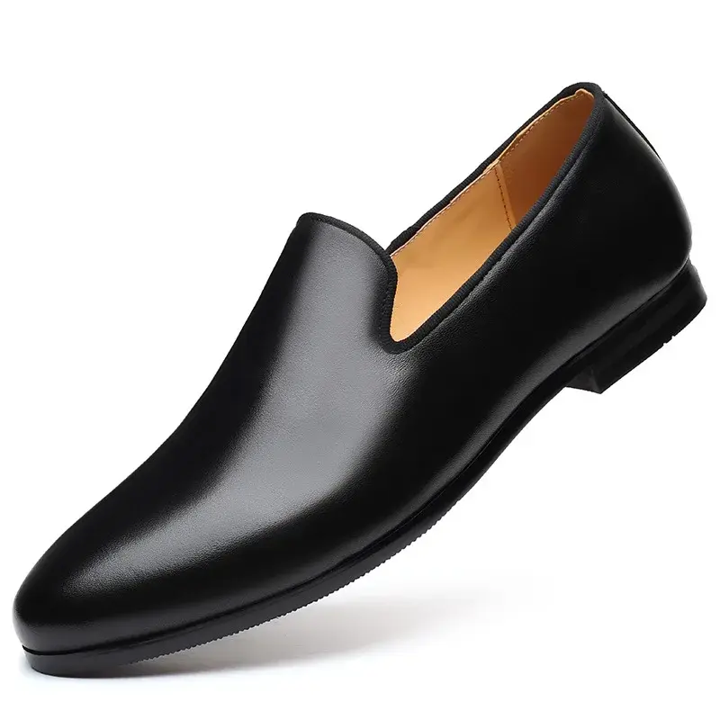 Man Party Wedding Driving Moccasins Footwear Genuine Leather Men Loafers Dress Shoes Slip On Male Shoes Casual Shoes