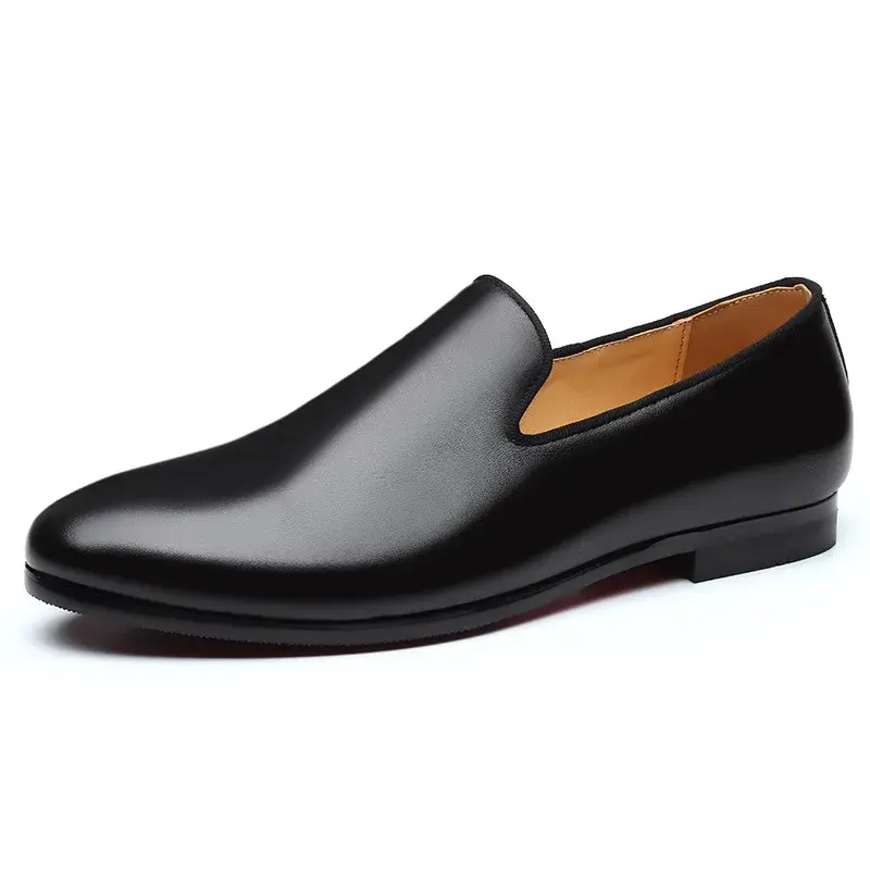 Man Party Wedding Driving Moccasins Footwear Genuine Leather Men Loafers Dress Shoes Slip On Male Shoes Casual Shoes
