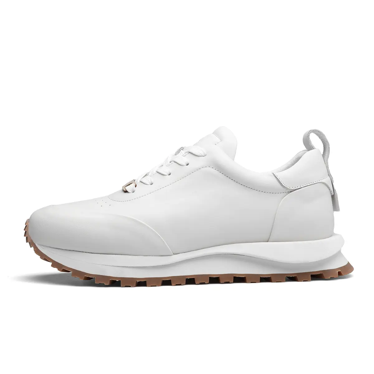 Men's casual sports shoes, men's running shoes, trendy board shoes, genuine leather small white shoes 220837