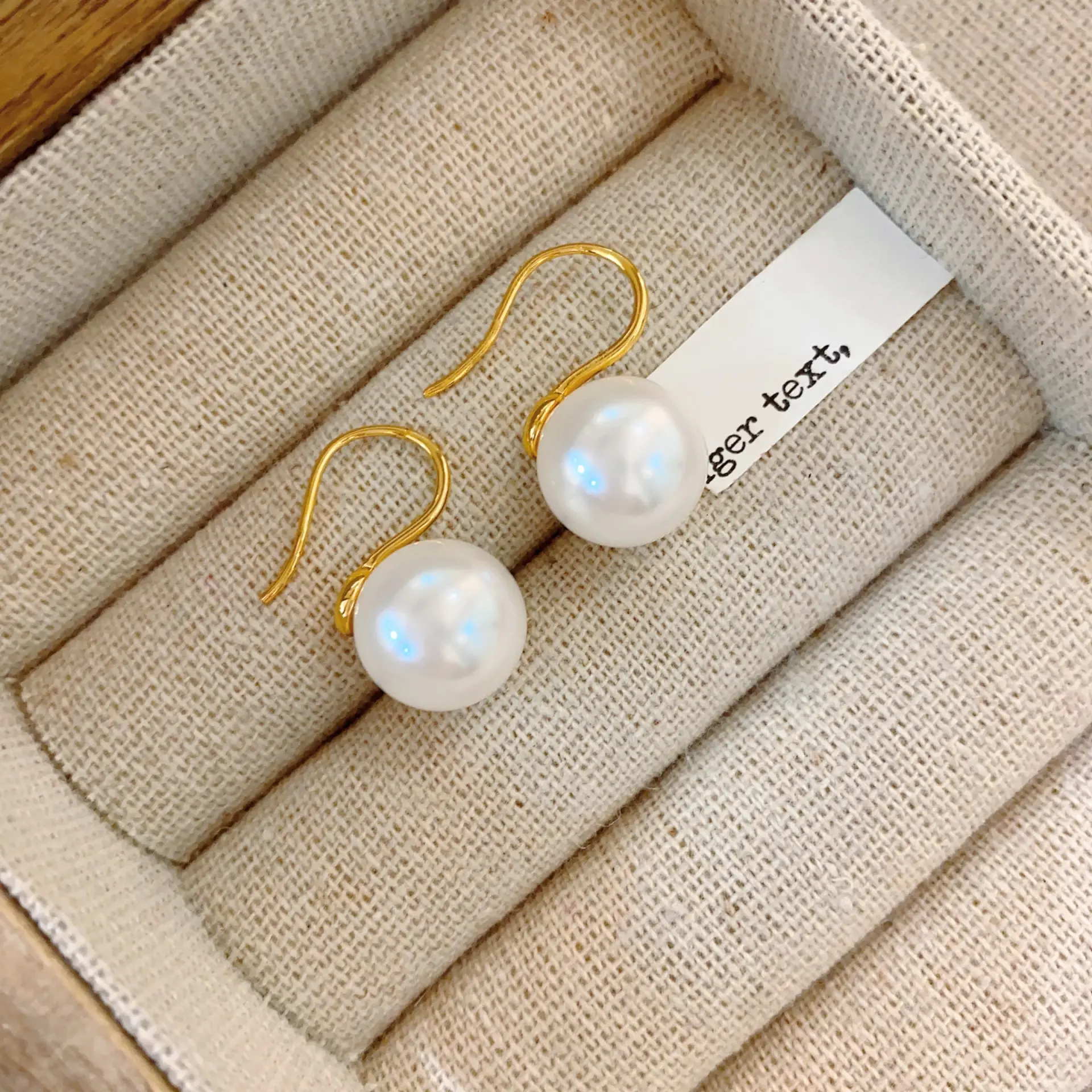Small Round Imitation Pearl Earrings for Women Girls Simple Geometric Party Elegant Sweet Hoop Jewelry Golden Silver Color