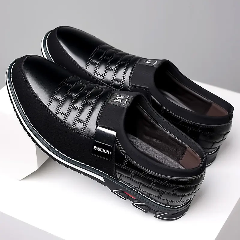 2024 New Fashion Men Leather Shoes Daily Office Loafers Light Comfortable Soft Driving Walking Shoes Men Sneakers Zapatos Hombre
