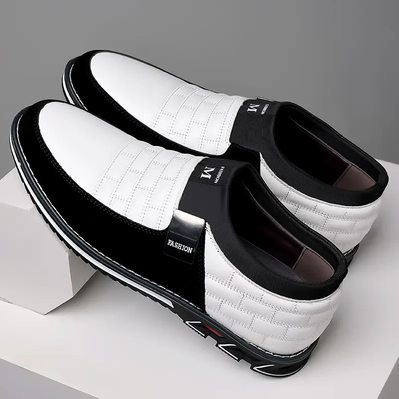 2024 New Fashion Men Leather Shoes Daily Office Loafers Light Comfortable Soft Driving Walking Shoes Men Sneakers Zapatos Hombre