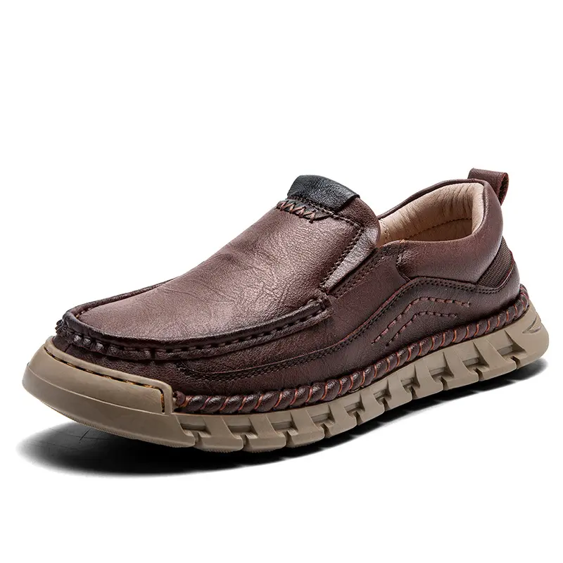 High Quality Loafer Casual Mens Comfortable Flats Genuine Leather Luxury Loafers Men Casual Shoes Designer Original Adulto Shoes