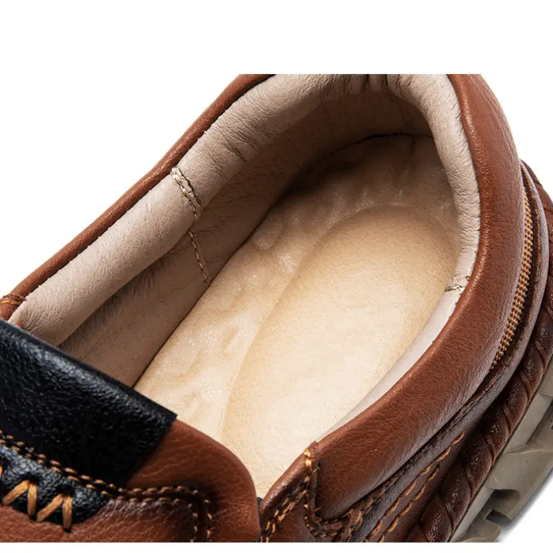 High Quality Loafer Casual Mens Comfortable Flats Genuine Leather Luxury Loafers Men Casual Shoes Designer Original Adulto Shoes