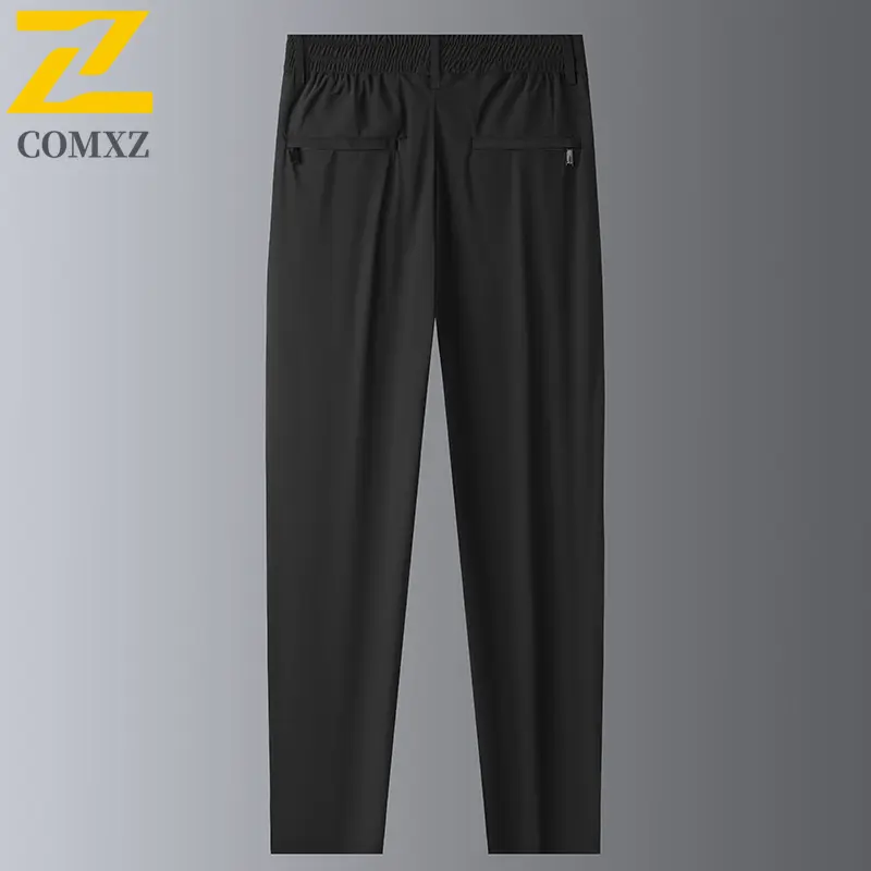 Ice Silk Men's Casual Pants Quick Drying Breathable Trendy Versatile Sports Straight Leg Pants Outdoor Running and Fitness Pants